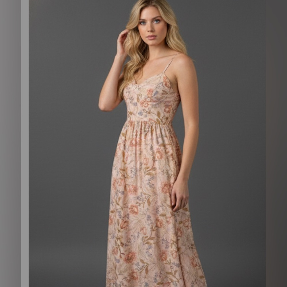 Bohemian Floral Print Cami Dress - Picture 3 of 10